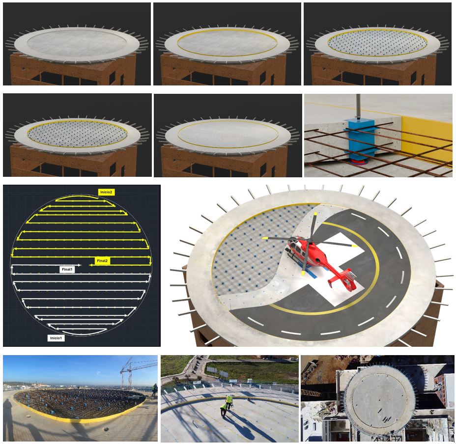 Fasi di installazione dei supporti AMC FZH2M+Sylomer®