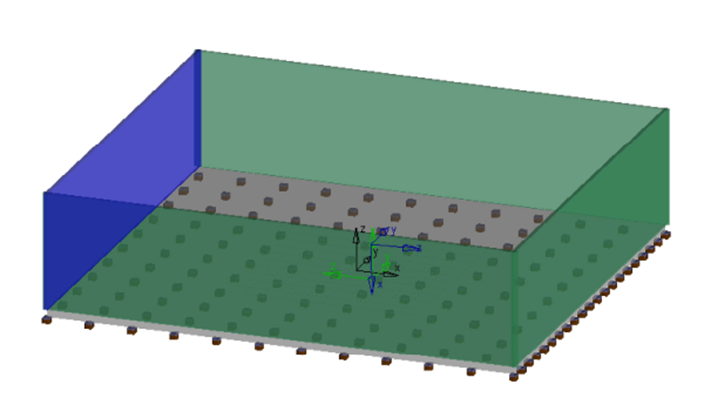 Plan of the building slab