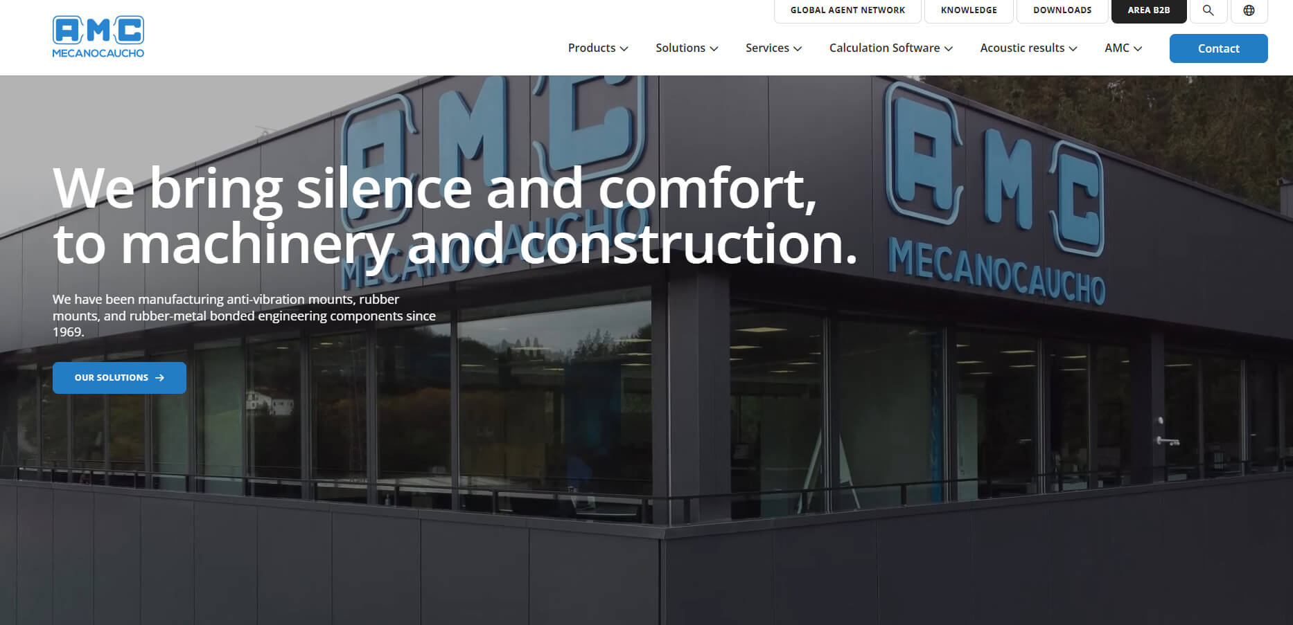 New AMC MECANOCAUCHO website homepage