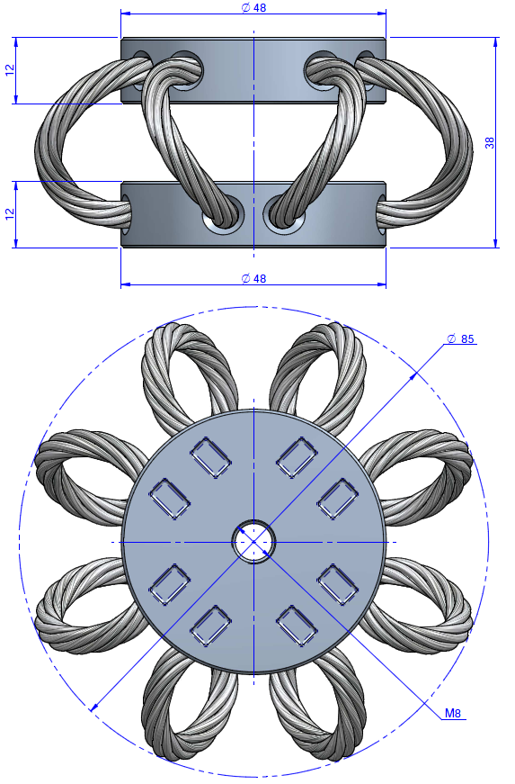supporti antivibranti AMC-MECANOCAUCHO® Wire Rope supporti antivibranti AMC-MECANOCAUCHO® Wire Rope