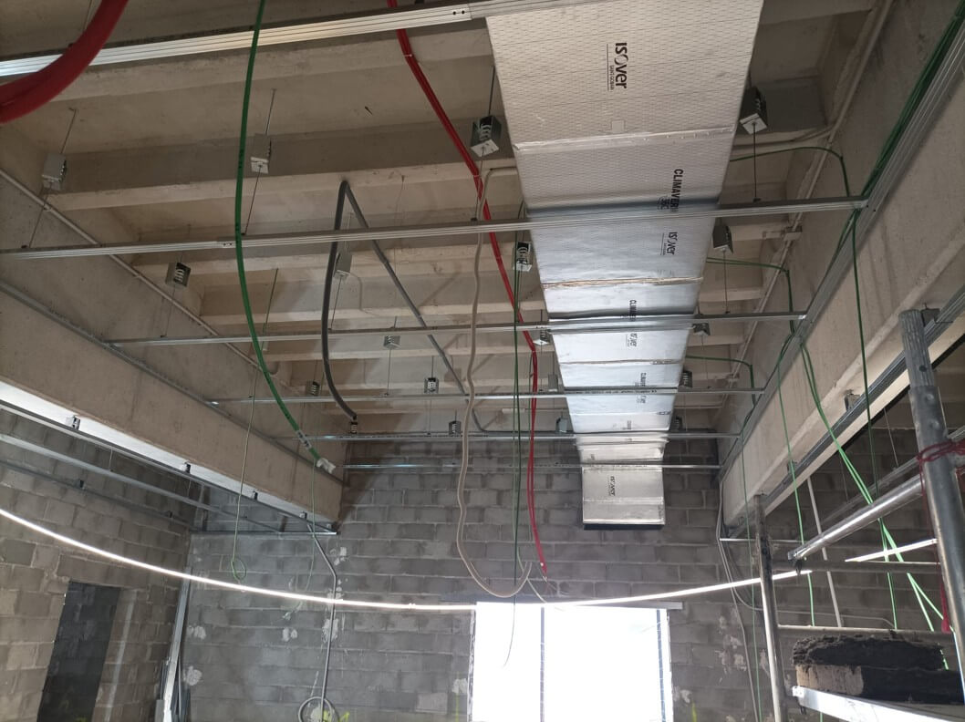 Installation der VT Schallschutzabhänger mit Schraubendruckfeder